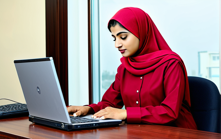 **

"A professional businesswoman in a modest Shalwar Kameez, working on a laptop in a modern office in Karachi, Pakistan. Safe for work, appropriate content, fully clothed, perfect anatomy, natural proportions, professional photography, high quality, family-friendly."

**