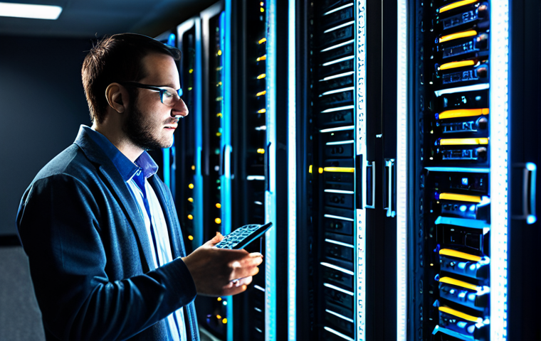 **

"A Linux system administrator in a modern, brightly lit server room, wearing a fully clothed, modest business casual outfit, working at a console. Racks of servers with blinking lights in the background. Safe for work, appropriate content, professional, perfect anatomy, natural proportions, well-formed hands, proper finger count, professional photography, high quality."

**